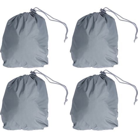 Set aus 2 grauen Frostschutzabdeckungen 32x27cm, Auto-Rückspiegelschutz, Schneeschutzabdeckung mit silberner Polyesterbeschichtung für Außenwasserhähne. (1/5)