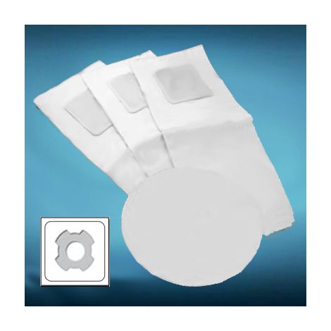 3 sacs électrostatiques à 4 crans + 1 filtre type Cyclovac