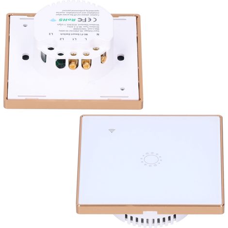 2200W UK Standard 95-240VAC Smart Switch Wireless Remote Control WiFi Remote Control Touch Switch S103-1 (1/5)
