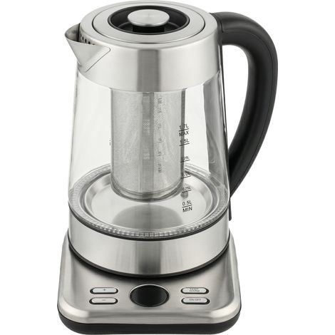 Bouilloire électrique 1,7L, chauffe rapide 2200W, thermostat Strix, infuseur à thé, fonction maintien au chaud, arrêt automatique (1/5)
