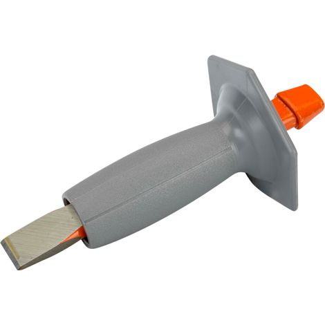 Bahco Flachmeißel mit Schaft in flacher Ausführung und Handschutz, 250 mm