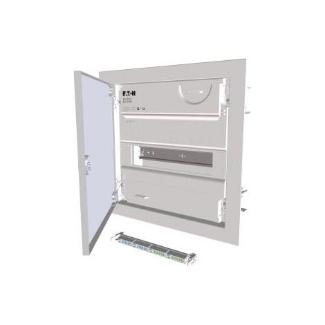 Petit tableau de distribution pour mur creux à 1 rangée porte métallique très plate EATON KLV-12HWP-SF (1/4)