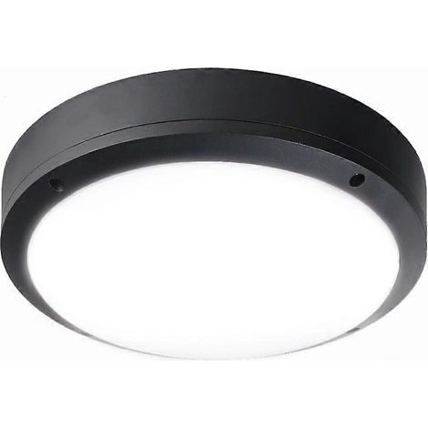 Plafonnier LED 12 W avec détecteur de mouvement pour extérieur, idéal pour porche, terrasse, escaliers et jardin. Étanche, blanc chaud 3000 K. (1/5)