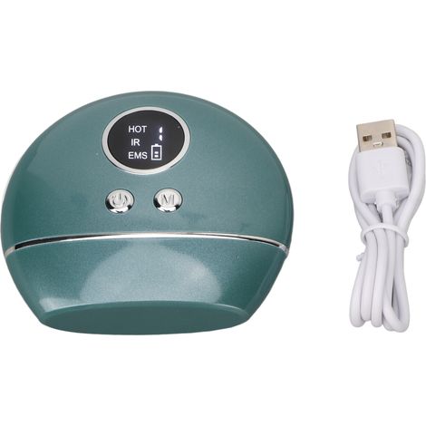 Appareil de massage du visage Gua Sha électrique à lumières colorées et micro-courant vert (1/5)