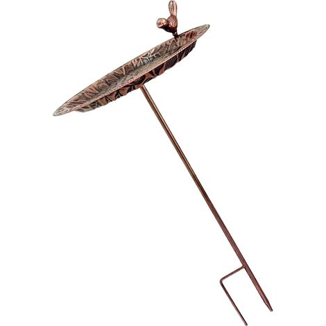 Mangeoire à oiseaux en métal résistant au gel avec motifs décoratifs pour oiseaux sauvages (1/4)