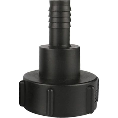 Adaptador de manguera para tanque IBC de 60 mm con rosca gruesa (importado a 20 mm) para manguera de jardín - Adaptador de válvula y herramientas de conexión de manguera (1/4)