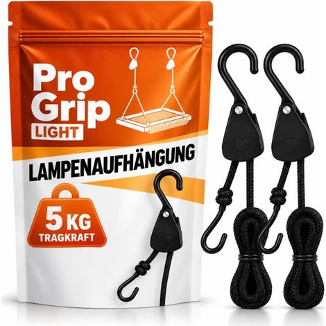 Grow suspension pour lampe 5 kg Lampenhalter système de poulie suspension à enrouleur lampe horticole (1/5)
