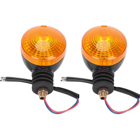 Feux LED ronds pour véhicule électrique, clignotants avant arrière avec ampoule 12V, lot de 2 (1/5)