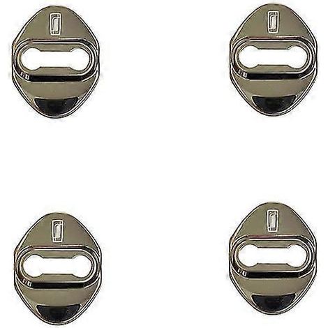Lot de 4 protections de verrouillage de portière pour Faw Bestune T33 T77 T99 B70  Accessoires intérieurs auto  Autocollant  Protection de verrouillage de portière  Argent (1/5)