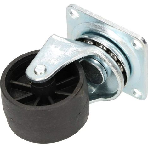 KOTARBAU Roulettes pour meubles - Diamètre : 40 mm - Pour tous types de sols - Roulettes en plastique - Roulettes de transport - Roulettes à outils (1/5)