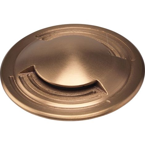 Encastré de sol extérieur ZEPH 1 24V déflecteur double bronze 4000K 2W - EUROPOLE - 55041DDBR