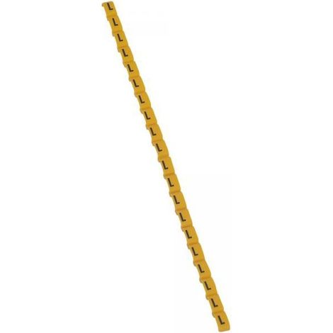 Legrand 038421 Duplix marker letter "L" yellow (600pcs) - international color code