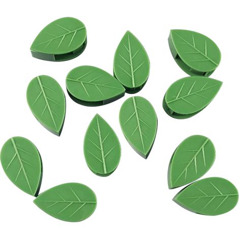 Vine Plant Holder [1 ou 50 Pièces] Plastique Vert pour Fixation de Vines avec Adhésifs Transparents (1/5)