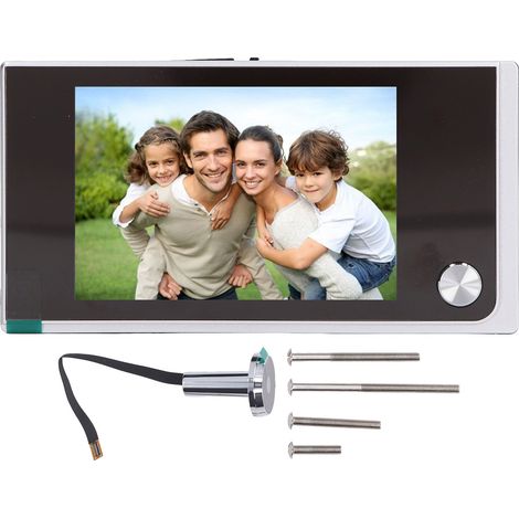 Viseur de Porte Électronique 3,5 Pouces LCD avec Caméra de Surveillance à 120° et Moniteur Numérique (1/5)