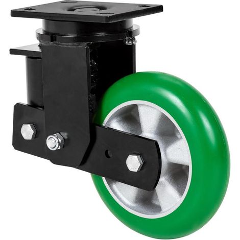 rueda giratora placa 10hlsb160-auagb suspension poliur.verde eje bolas balona (1/2)