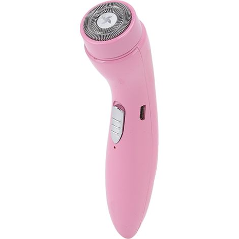 017 Mini-Akku-Elektrorasierer, Rotationsscherkopf, tragbarer Barttrimmer für Auto und Körperpflege, Pink (1/5)