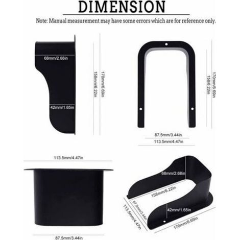 Protection Sonnette Exterieur - Acier Inoxydable - Résiste Pluie Vent Soleil - Compatible Sonnettes Vidéo et Caméras - 1 Pièce (1/4)