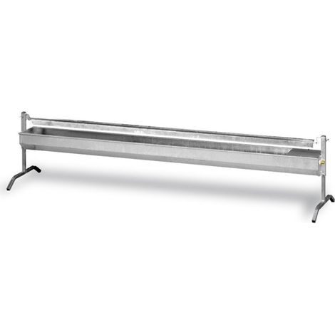 Abreuvoir automatique galvanisé pour canards, 2 mètres  Système d'abreuvement pour oiseaux 200 x 94 x 105 cm (1/5)