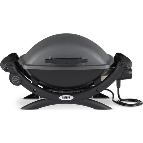 Weber Q 1400 Barbacoa eléctrica gris antracita compacta