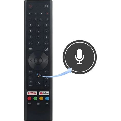 Télécommande Vocale Compatible Smart Tech Smart TV, Remplacement Télécommande (1/5)