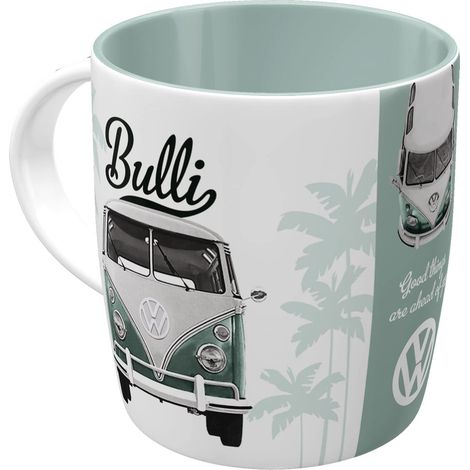 Nostalgic-Art Tazza da caffè retrò Good Things Are Ahead of You  Idea Regalo per i Bus VW, in Ceramica, Design Vintage, 8.5 x 13 x 9 cm (1/5)