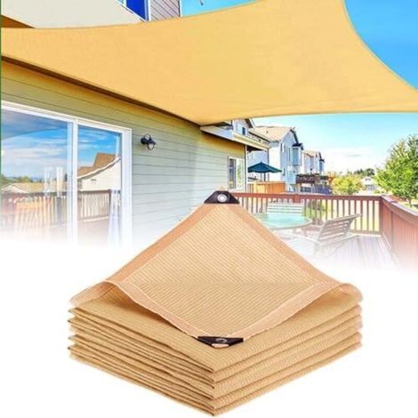 Sonnensegel 2x6m, UV-beständiges Sonnenschutznetz für den Außenbereich, Schattierungstuch für Terrasse, Balkon, Pavillon, mit verstärkten Ösen (1/5)