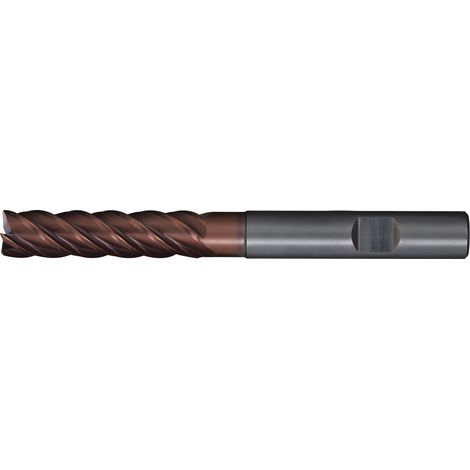 Fresa de mango D.5mm Long. útil 20mm VHM TiAlN HB Z.4 extralarga TECWERK (1/2)