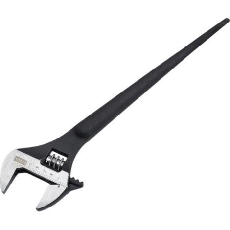 Verstellbarer Schraubenschlüssel aus legiertem Stahl, Universalwerkzeug, 26 cm Maulweite, Öffnung bis zu 2,5 cm, robuster Schraubenschlüssel für Fahrräder, Garage, Sanitärinstallationen und (1/5)
