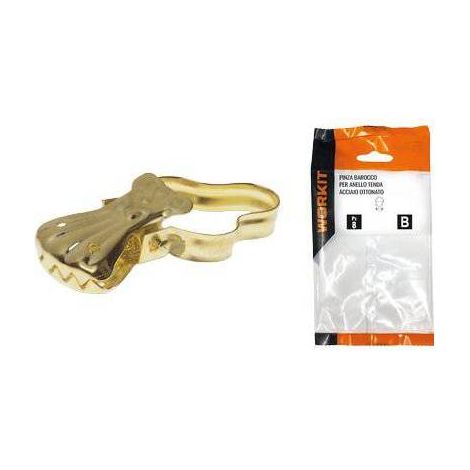 2,0 x PINZA BAROCCO X ANELLO TENDA SELF WORKIT