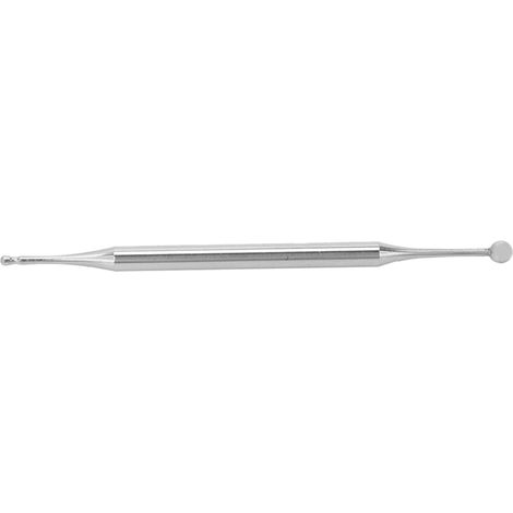 Stylet professionnel en acier inoxydable pour massage des points d'acupuncture corporels et auriculaires, outil de détection et de pression, finition argentée, usage thérapeutique. (1/5)