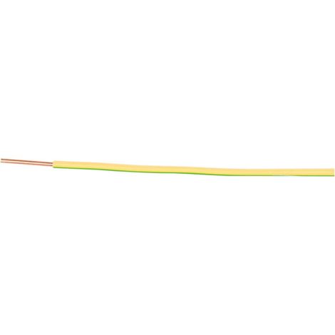 Cavo di installazione H05V-U (DY) 1.5 giallo-verde /100m/