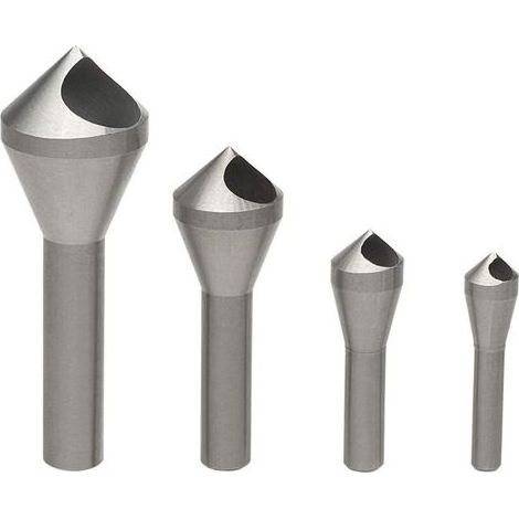 4Pcs Fraise à Chanfreiner Ébavurer Foret Conique en HSS pour Perçage Métal Bois Plastique (1/5)