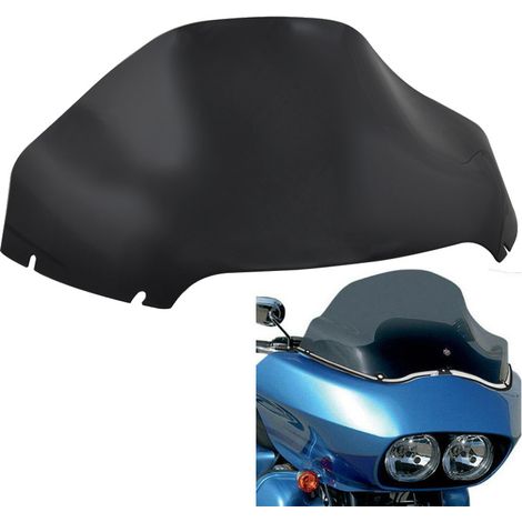 Pièces de modification pour moto, pare-brise de 13 pouces pour Harley-Davidson Glide à double optique, noir. (1/5)