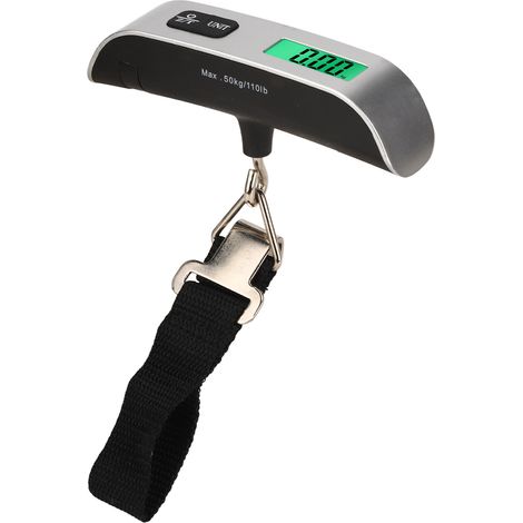 Balance à bagages 50 kg, unité de mesure facilement commutable, écran haute définition, poignée en T pour une utilisation quotidienne. (1/5)