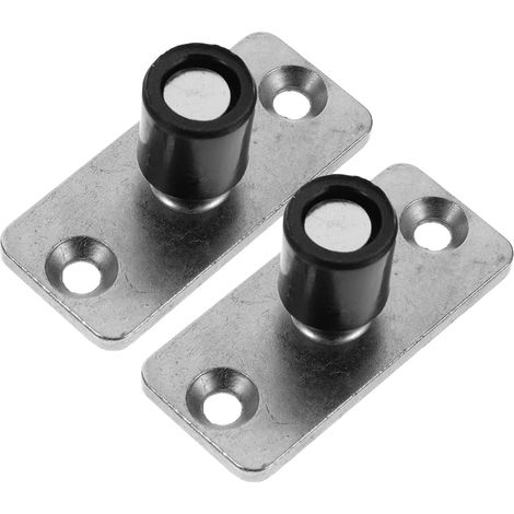 2 pièces guide de sol pour porte de grange coulissante, inox (1/5)