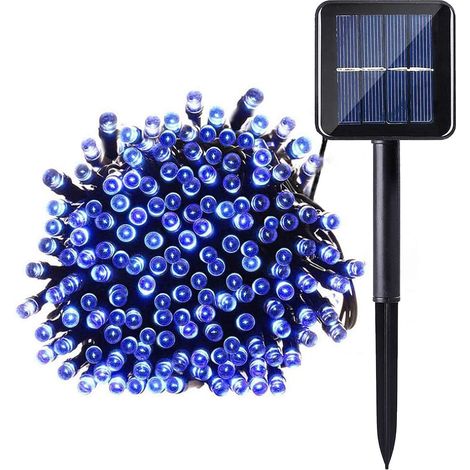 20M 200LED Guirlandes Lumineuses Solaires 8 Modes Étanche Blanc Lumière Guirlande Lumineuse Extérieur Décoration pour Jardin Terrasse Balcon Fenêtre Clôture Arbre Noël Mariage Fairy Lights