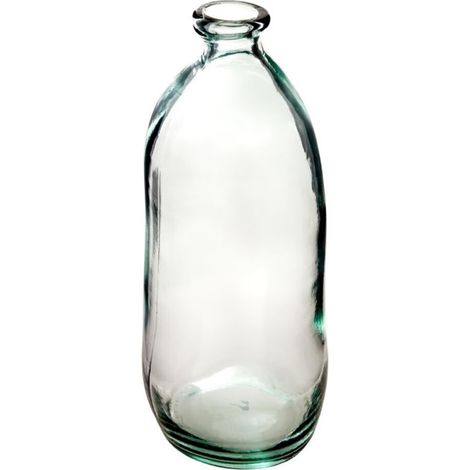 Vase Vintage en Verre "Bouteille" 51cm Transparent
