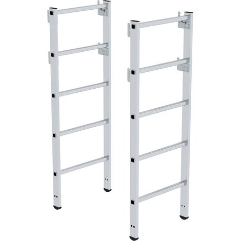 Günzburger Steigtechnik 2x réhausse télescopique échelle à plate-forme FlexxStep plus 3nombre de barreaux - 052521