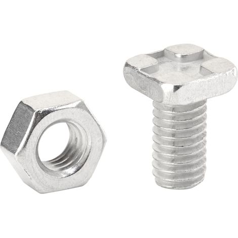 GH004 Square Glaze Bolts & Nuts Pack of 20 ALMGH004 (1/3)