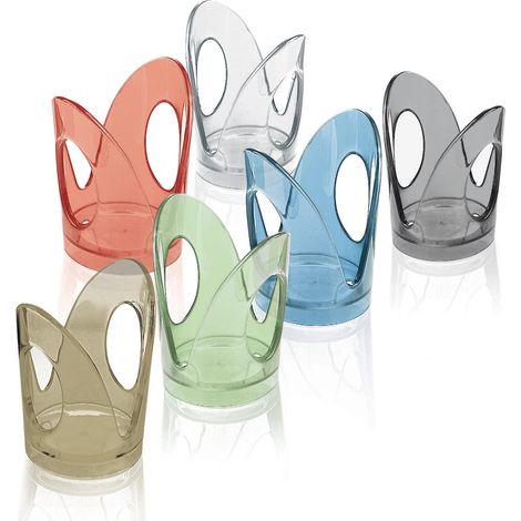Fratelli Guzzini Feeling Set Reggi Bicchieri, SMMA, Multicolore, 3.2 Inches Inches, 6 unità (1/2)
