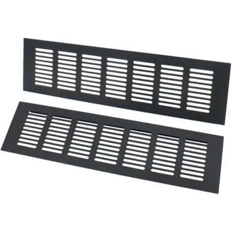 Grille d'aération rectangulaire, grille d'aération, grille d'aération rectangulaire idéale pour ventilation 80 × 300 mm (1/4)