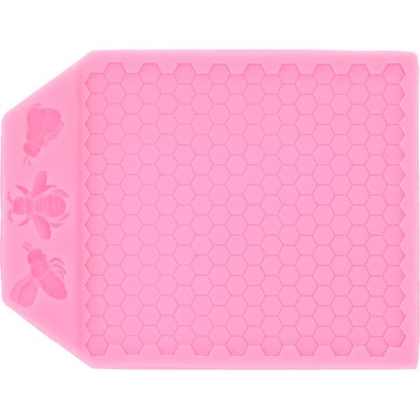 Moule à fondant en silicone à forme alvéolaire, moule à chocolat DIY, outil de pâtisserie pour la cuisine, rose (1/5)