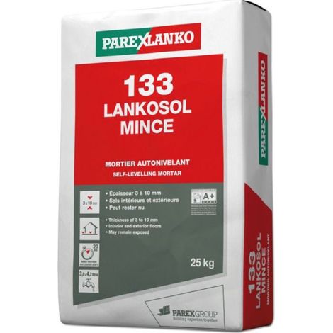 Mortier autonivelant pour sol PAREXLANKO 133 Lankosol Mince - 25 kg