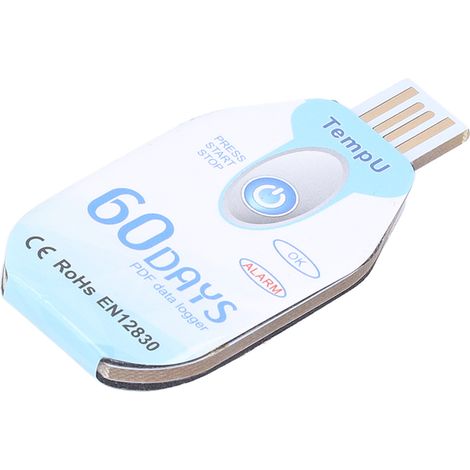 Enregistreur de Température Alimentaire Portable, Générateur de Rapports PDF, Alimenté par USB, Enregistreur de Données
