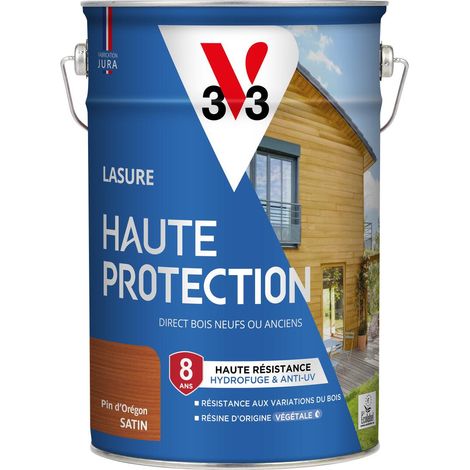 Lasure Haute Protection Biosourcée V33 pin d'or Satin - 5L