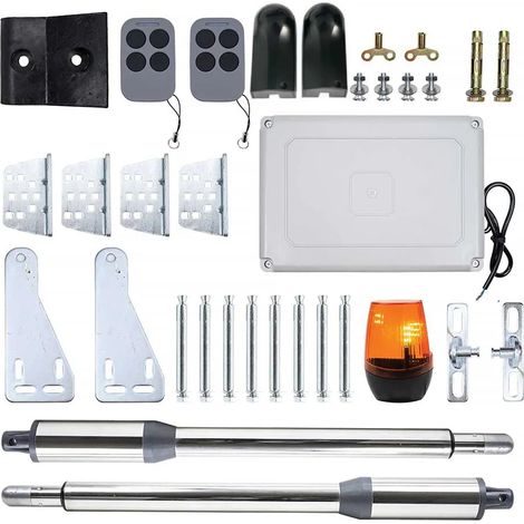 Kit automatisme portail battant MAB300LR – 2 moteurs 40W – Longueur portail 2 x 2,5m max – Panneau de commande et télécommandes – PNI (1/3)