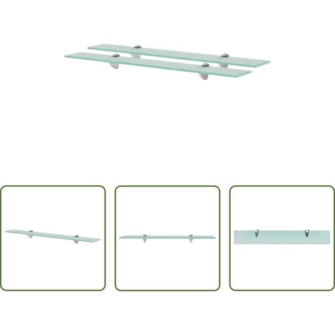 Glasregal - Schweberegale 2 Stk. Glas 70x10 cm 8 mm (1/5)