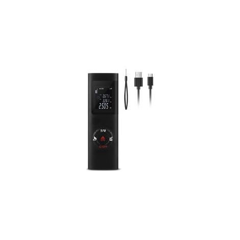 Télémètre laser 60m – Précision 2mm – Rechargeable par USB – IP54 résistant à l'eau et à la poussière – Fonction Pythagore (1/5)