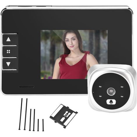 Sonnette vidéo intelligente écran LCD TFT 3 pouces caméra de Vision nocturne infrarouge grand Angle 120 ° pour la sécurité à domicile (1/5)