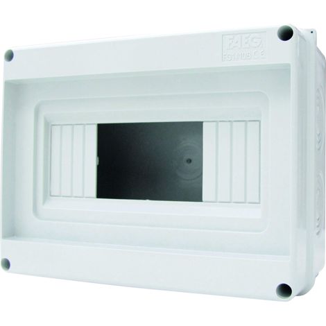 Electraline 60434 Centralino da Parete Senza Portello, 8 Moduli, Bianco